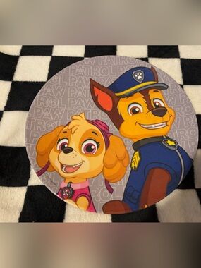 Plastic paw patrol plate